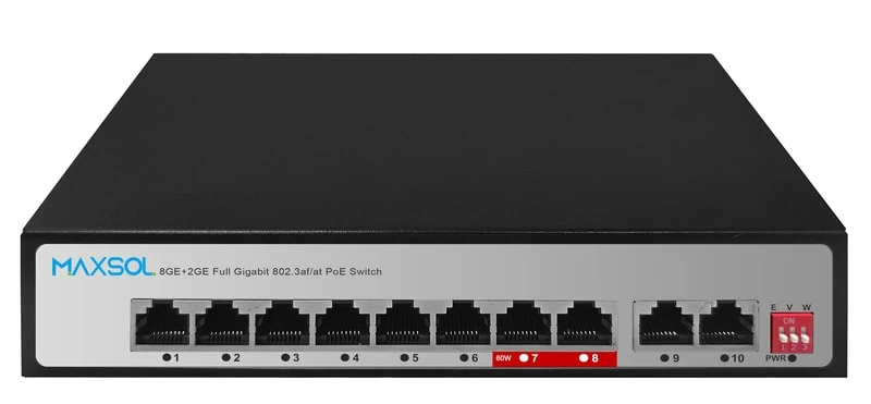 8-Port Long-Range Gigabit Unmanaged PoE Switch, 120W