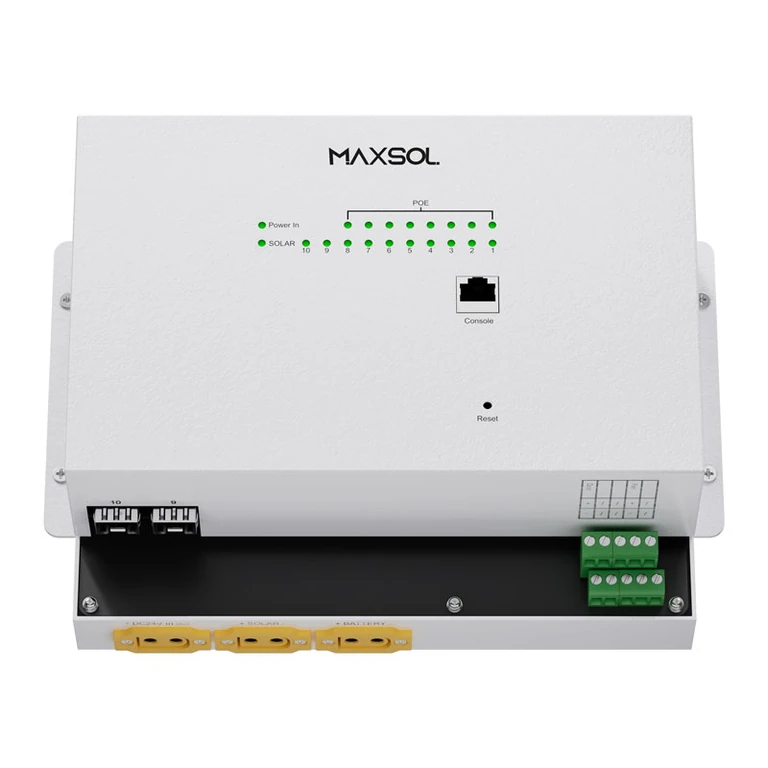 Managed Solar PoE Switch with 8 Gigabit Ports