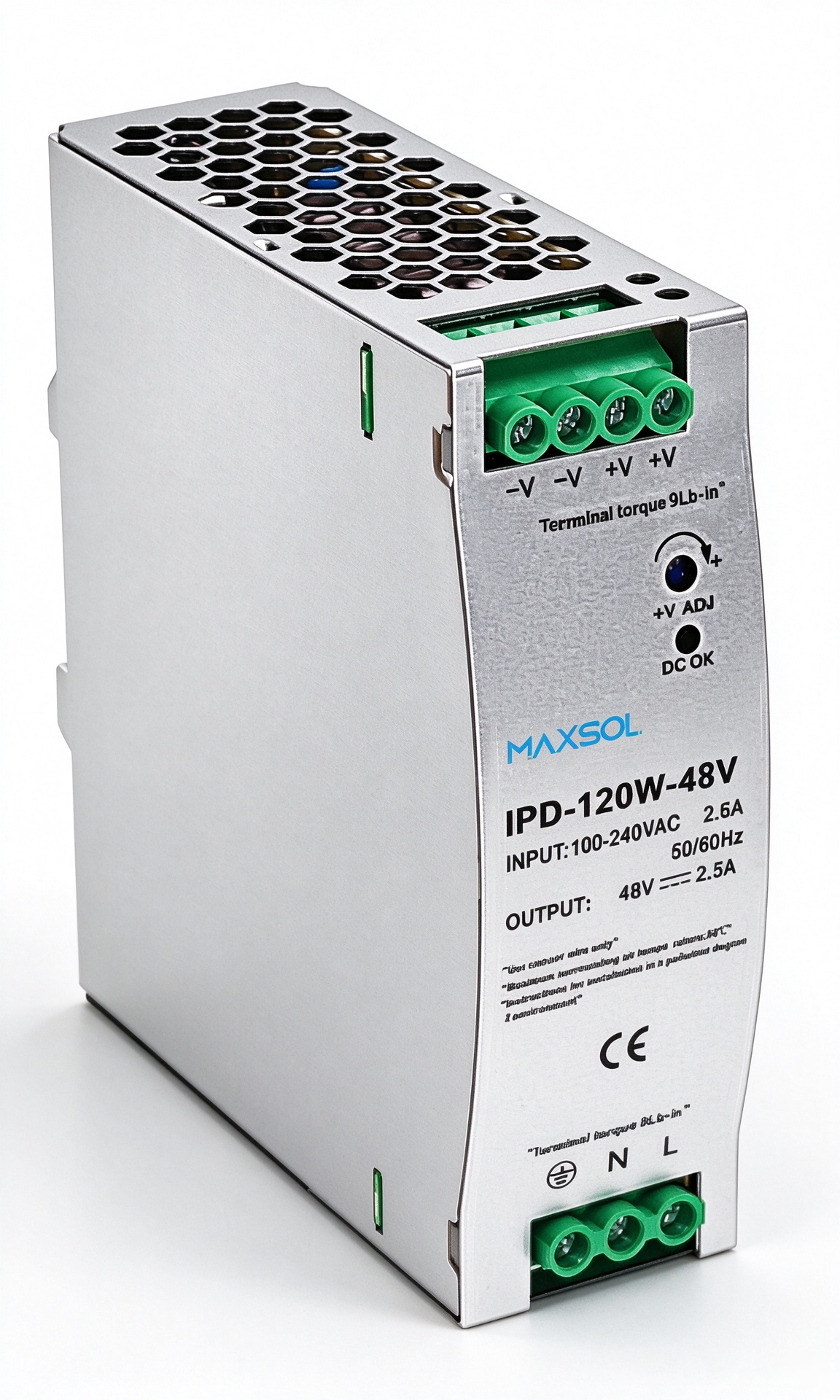 Industrial 48V DC 120W DIN-Rail Power Supply