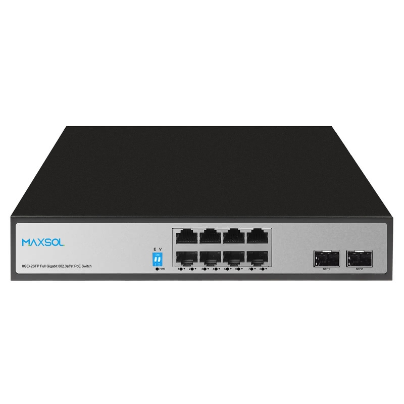8-Port Gigabit PoE+ Switch, 2 SFP Uplinks